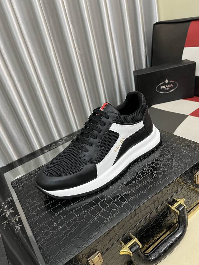 Factory direct price men's sports shoes, original Prada classic casual shoes, im