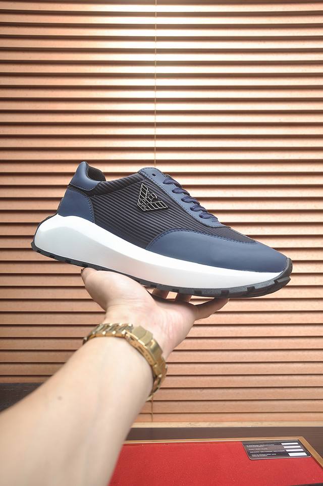 Factory direct price men's sports shoes, original Armani shoes, latest style, ca
