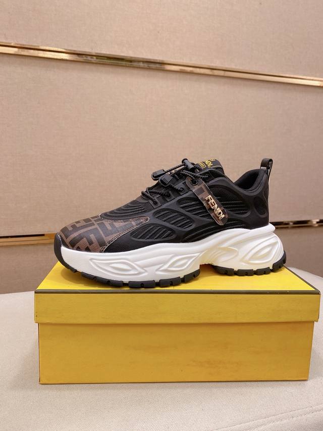 Factory direct price women's sports shoes, original Fendi new high-top shoes, im