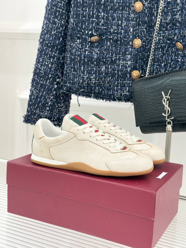 Factory Price Women's Shoes Sports Original Single Gucci 25Wf New Rainbow Webbin