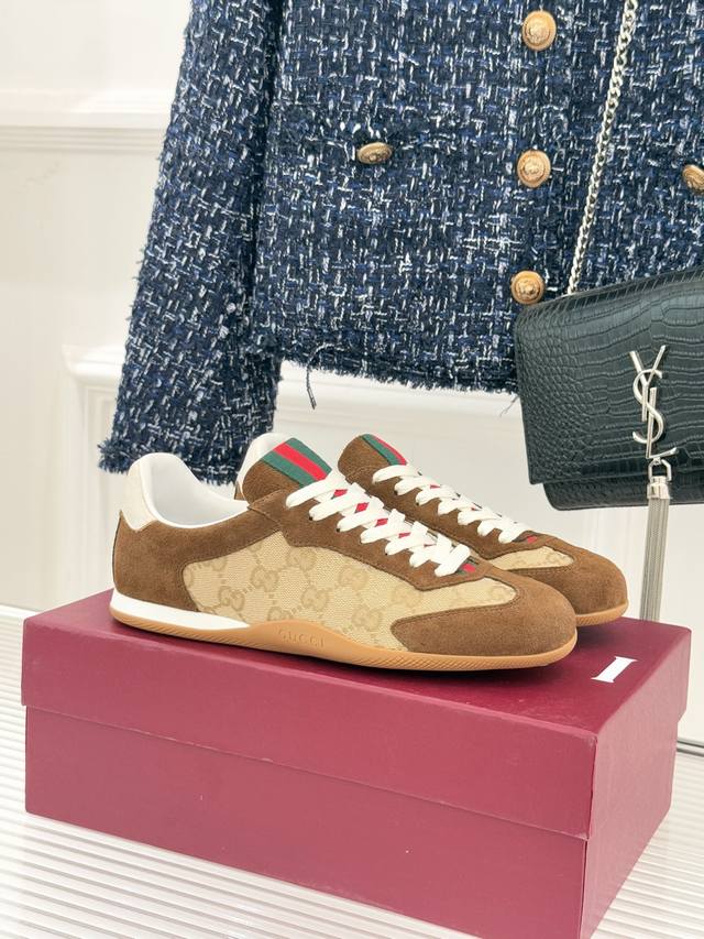 Factory Price Women's Shoes Sports Original Single Gucci 25Wf New Rainbow Webbin