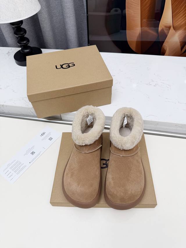 Factory Direct: UG25 The latest trendy thick-soled wool boots are a must-have! T