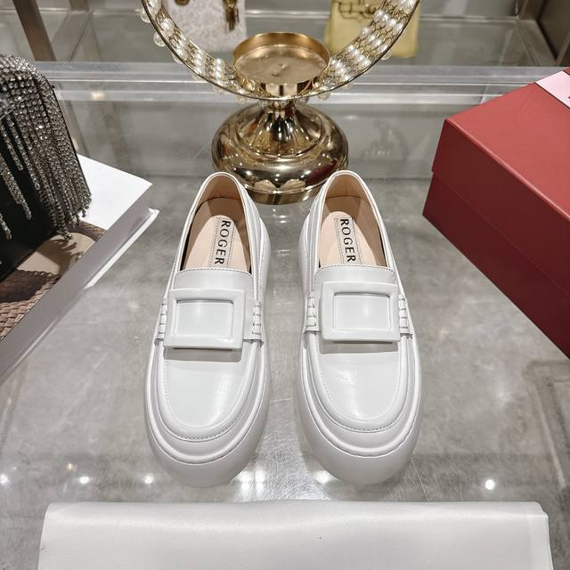 Factory direct Vivie*R 25Ss new style platform loafers (white sneakers, same sty