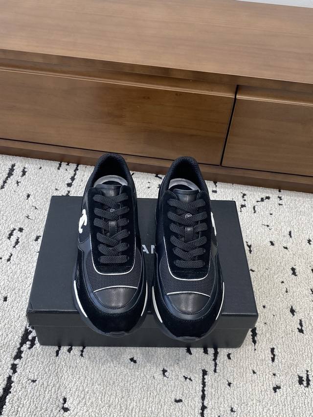 Chanel Casual Leather Shoes ~ Original Calfskin Panda Shoes Chanel 25C Latest Ho