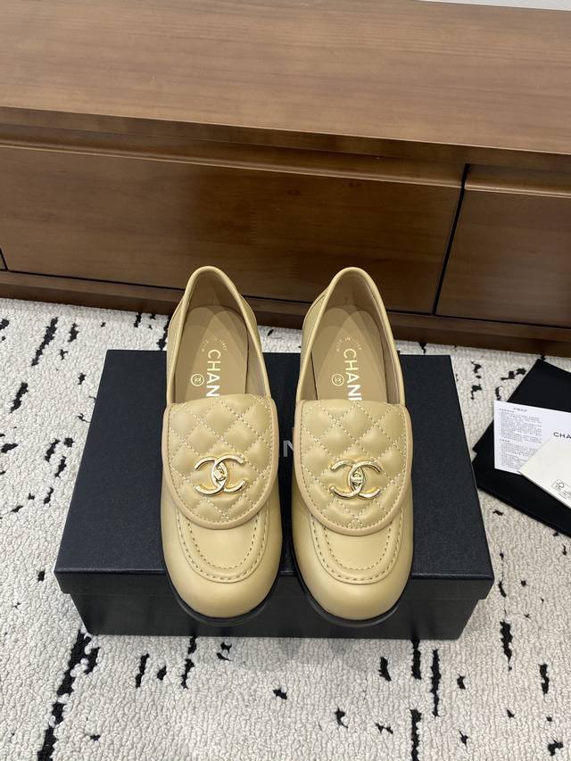 2025 Autumn/Winter New Loafers Chunky Heels, Official Website Synchronized High