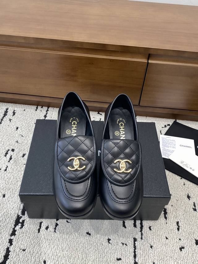 2025 Autumn/Winter New Loafers Chunky Heels, Official Website Synchronized High