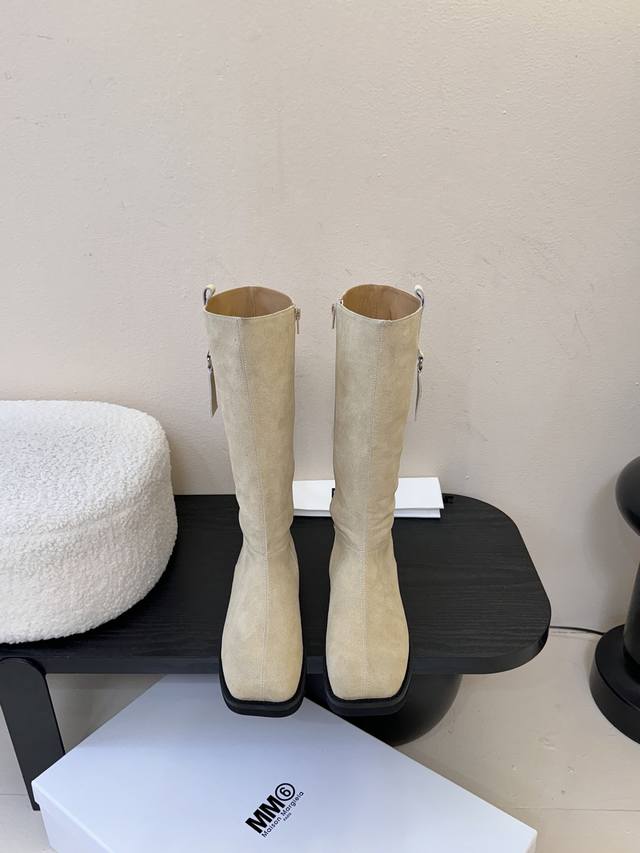 Leather 480 Mm6 26 Early Autumn New High Boots, I really love them! Suede long b