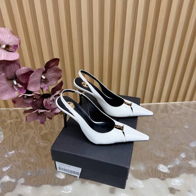 YSL Saint Laurent SS2025 Early Spring/Summer New Arrival Runway High-Heeled Sand