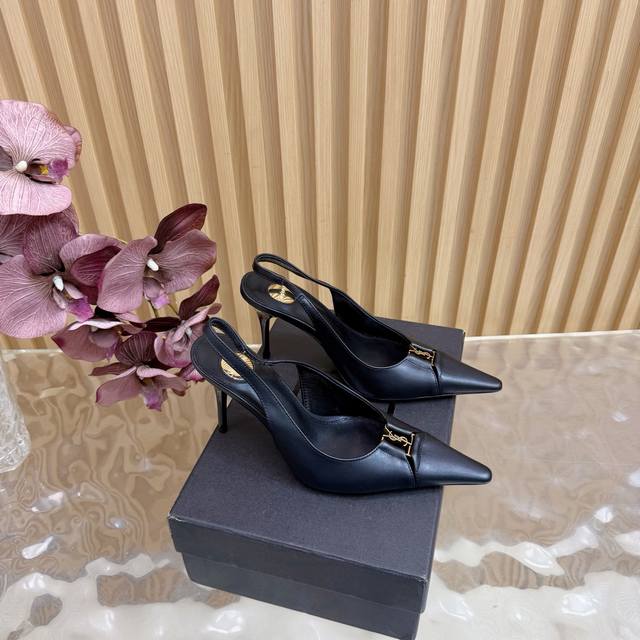 YSL Saint Laurent SS2025 Early Spring/Summer New Arrival Runway High-Heeled Sand