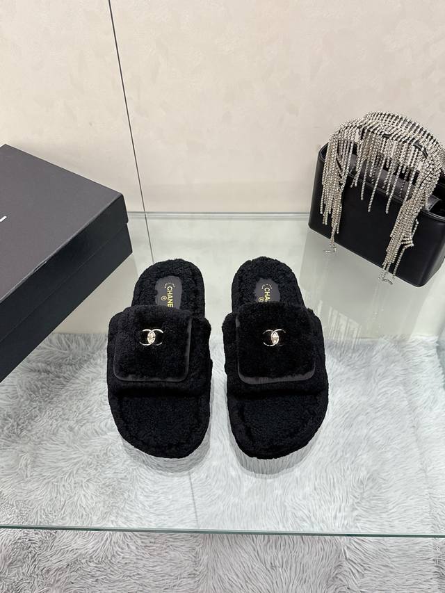 Factory Price: Chanel Wool Slippers Series Chanel*25S Little Chanel Autumn/Winte Factory Price: Chanel Wool Slippers Series Chanel*25S Little Chanel Autumn/Winte