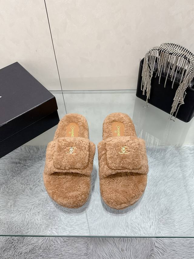 Factory Price: Chanel Wool Slippers Series Chanel*25S Little Chanel Autumn/Winte Factory Price: Chanel Wool Slippers Series Chanel*25S Little Chanel Autumn/Winte
