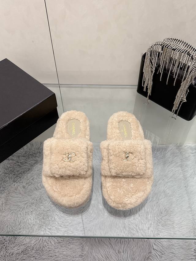 Factory Price: Chanel Wool Slippers Series Chanel*25S Little Chanel Autumn/Winte Factory Price: Chanel Wool Slippers Series Chanel*25S Little Chanel Autumn/Winte