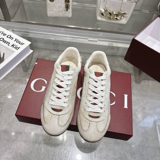 Top-tier factory version Gucci distressed sneakers, full series upgraded, long-t