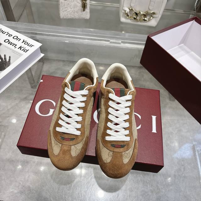 Top-tier factory version Gucci distressed sneakers, full series upgraded, long-t