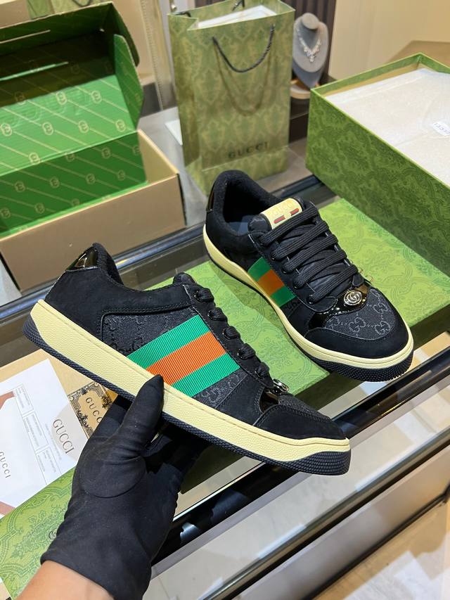 Gucci distressed shoes, top-quality factory, impeccable 1:1 replica, incredibly