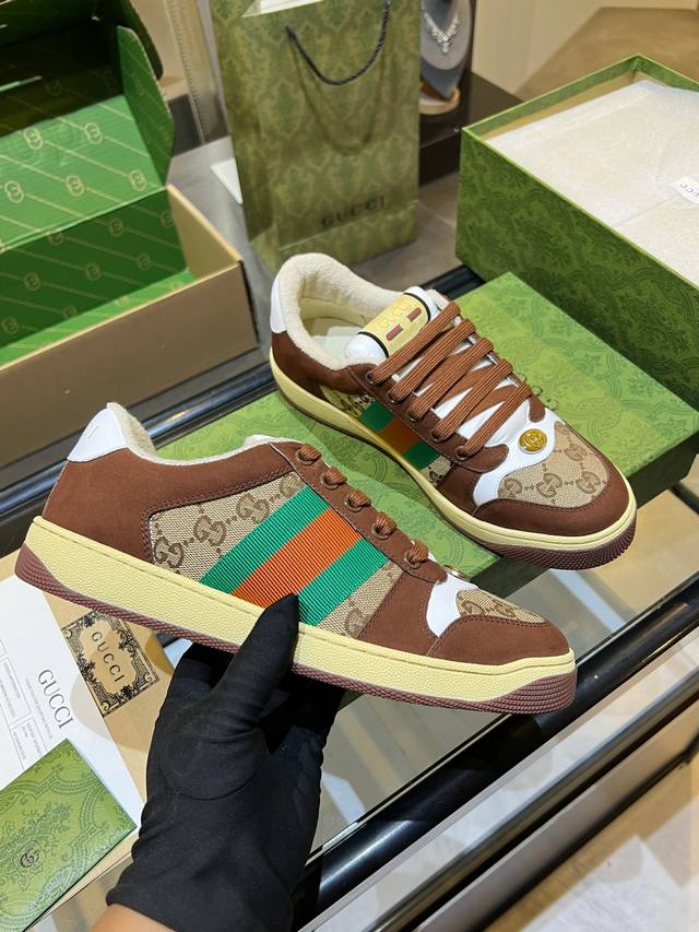 Gucci distressed sneakers, top-quality factory, impeccable 1:1 replica, incredib