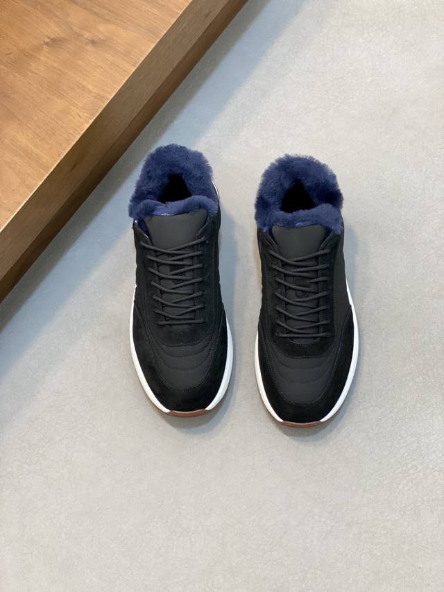 Loropiana Weekendwalk Men's Wool-Insulated Sneakers for Winter! Specially crafte