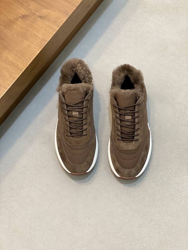 Loropiana Weekendwalk Men's Wool-Insulated Sneakers for Winter! Specially crafte