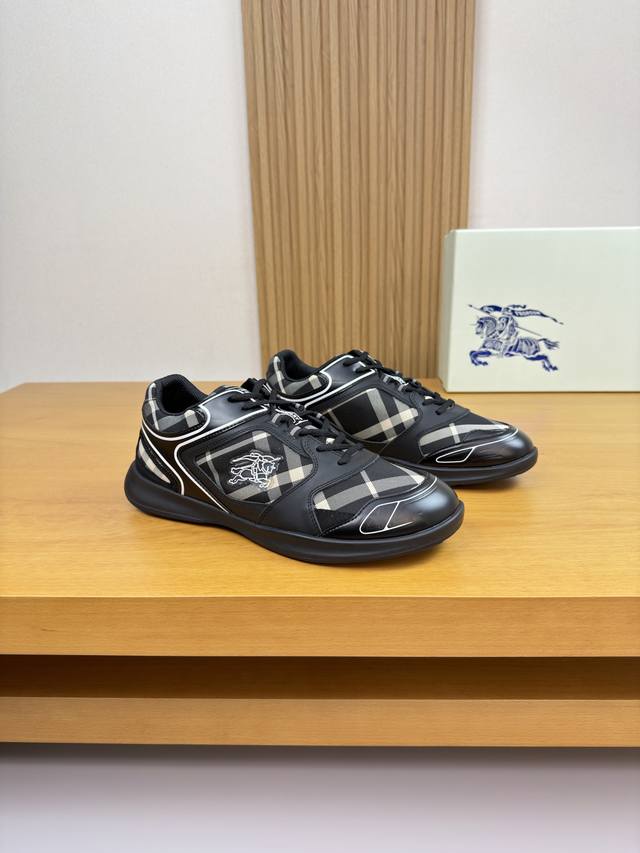 Burberry - High-end quality original single casual sports sneakers - Upper: Impo Burberry - High-end quality original single casual sports sneakers - Upper: Impo