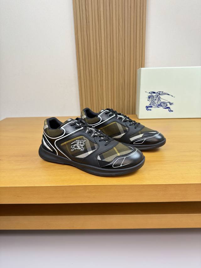 Burberry - High-end quality original single casual sports sneakers - Upper: Impo Burberry - High-end quality original single casual sports sneakers - Upper: Impo