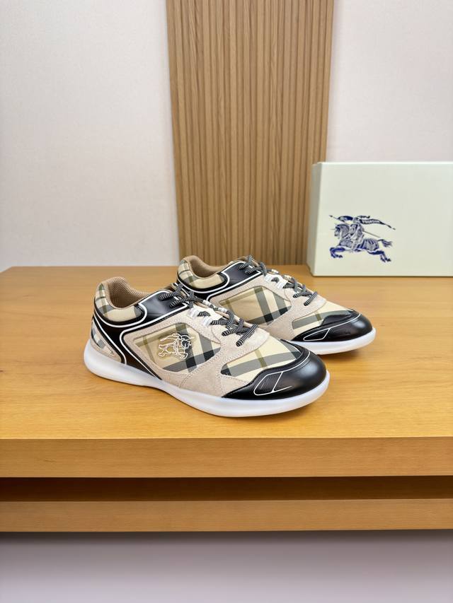 Burberry - High-end quality original single casual sports sneakers - Upper: Impo Burberry - High-end quality original single casual sports sneakers - Upper: Impo