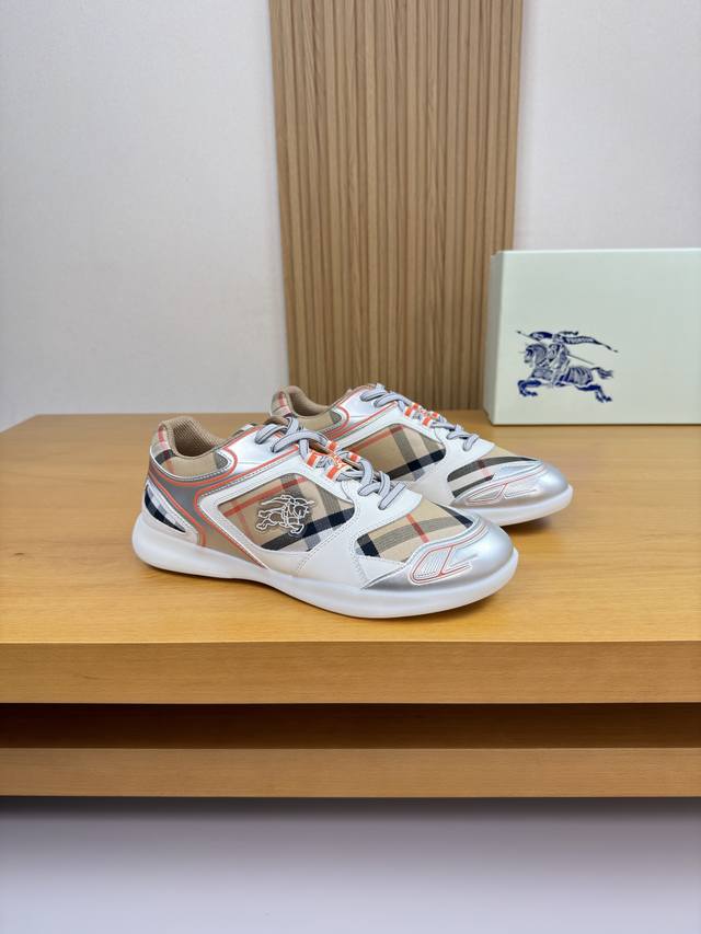 Burberry - High-end quality original single casual sports sneakers - Upper: Impo Burberry - High-end quality original single casual sports sneakers - Upper: Impo