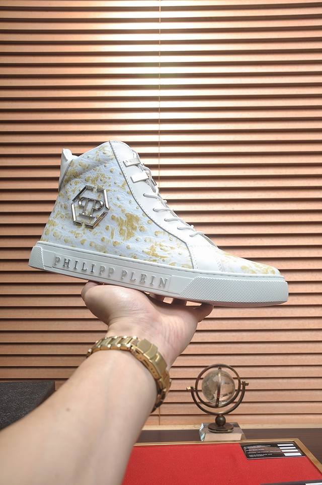 Factory Price Philipp Piein High-Top Leather Top with Full Sheepskin Lining - La