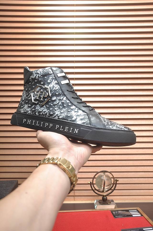 Factory Price Philipp Piein High-Top Leather Top with Full Sheepskin Lining (Lat