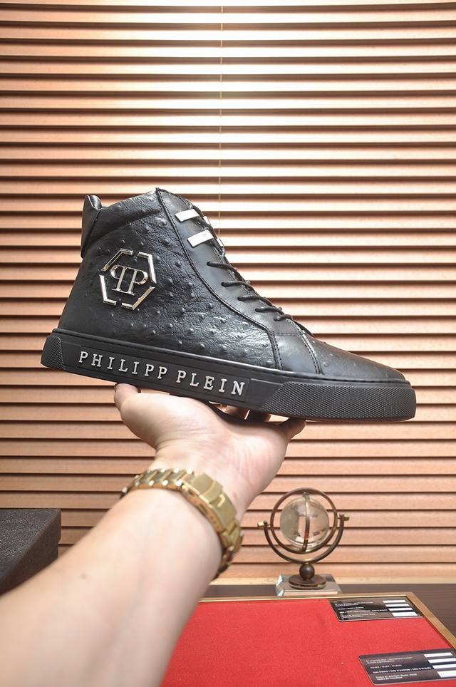 Factory Price Philipp Piein High-Top Leather Top with Full Sheepskin Lining (Lat