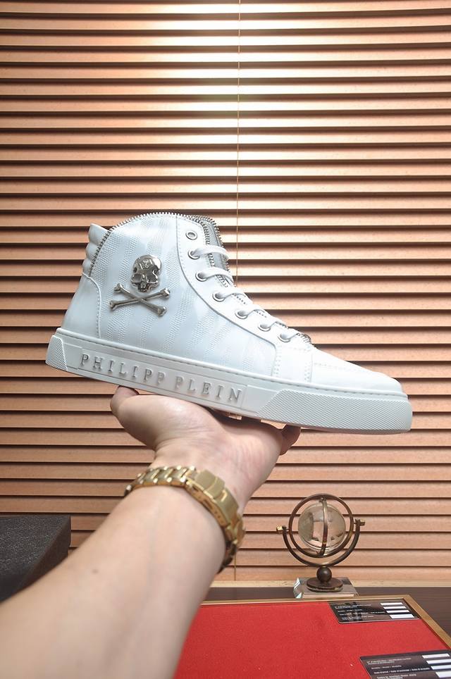 Factory Price Philipp Piein High-Top Leather Top with Full Sheepskin Lining (Lat