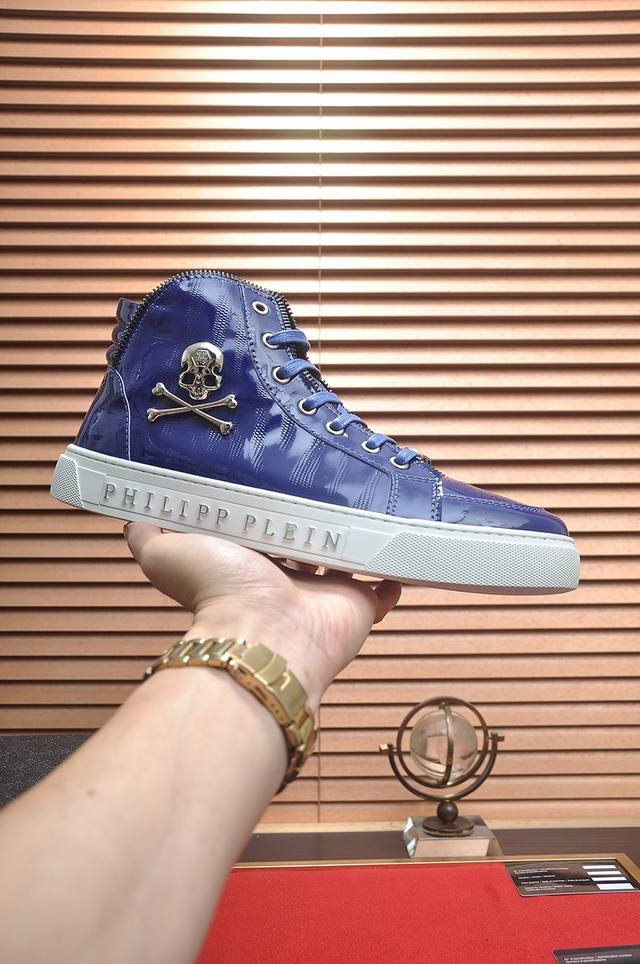 Factory Price Philipp Piein High-Top Leather Top with Full Sheepskin Lining - La