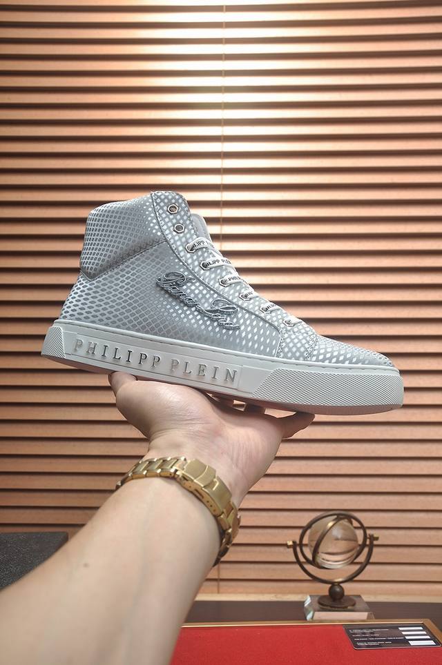 Factory Price Philipp Piein High-Top Leather Top with Full Sheepskin Lining - La