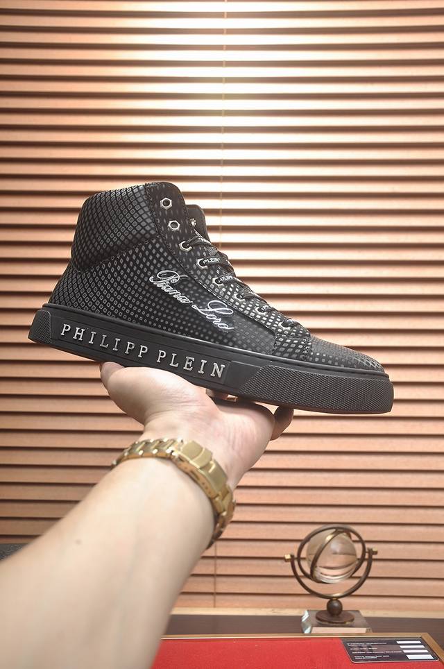 Factory Price Philipp Piein High-Top Leather Jacket with Full Sheepskin Lining -