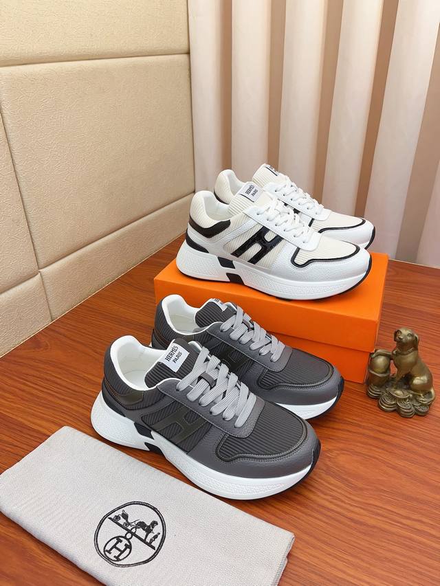 Price: Hermes high-end quality original single-piece shoes. Upper: tumbled calfs