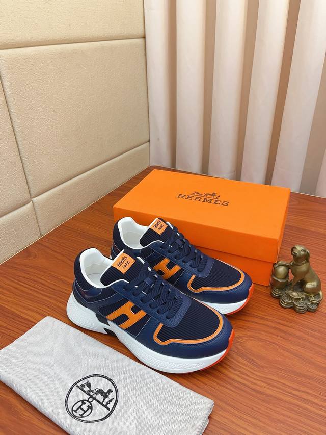 Price: Hermes high-end quality original single-piece shoes. Upper: tumbled calfs