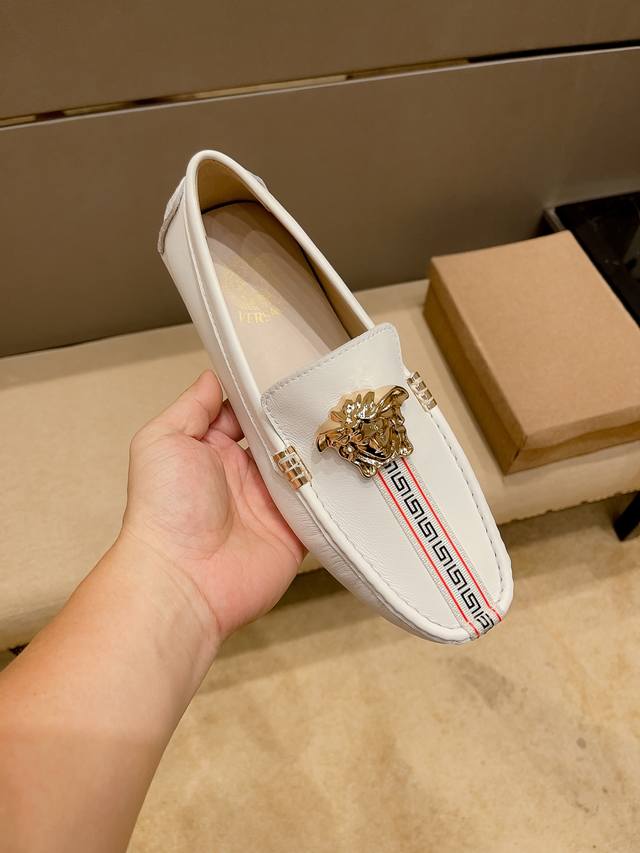 Real price, new Versace official flagship store model, original cowhide upper wi Real price, new Versace official flagship store model, original cowhide upper wi