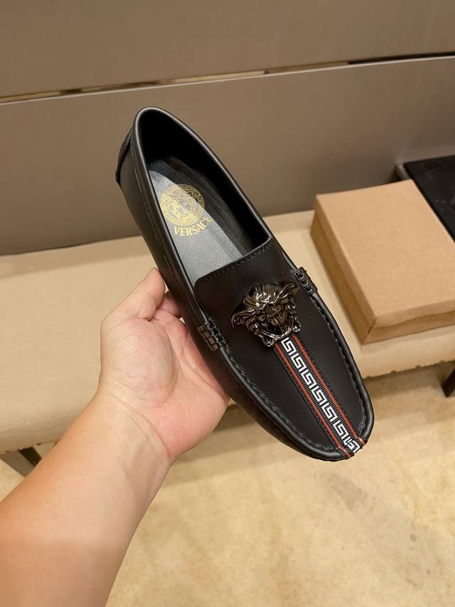 Real price, new Versace official flagship store model, original cowhide upper wi Real price, new Versace official flagship store model, original cowhide upper wi