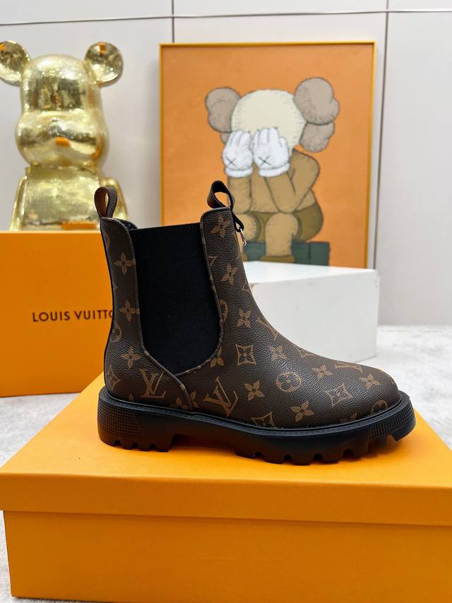 Lous Vuitton Beaubourg 2025 official website latest ankle boot, 1:1 replica of t