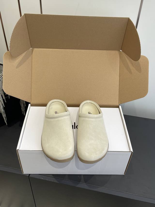 Alo 25Ss Autumn/Winter Retro Birkenstock Slippers Casual Single Shoes Simplicity