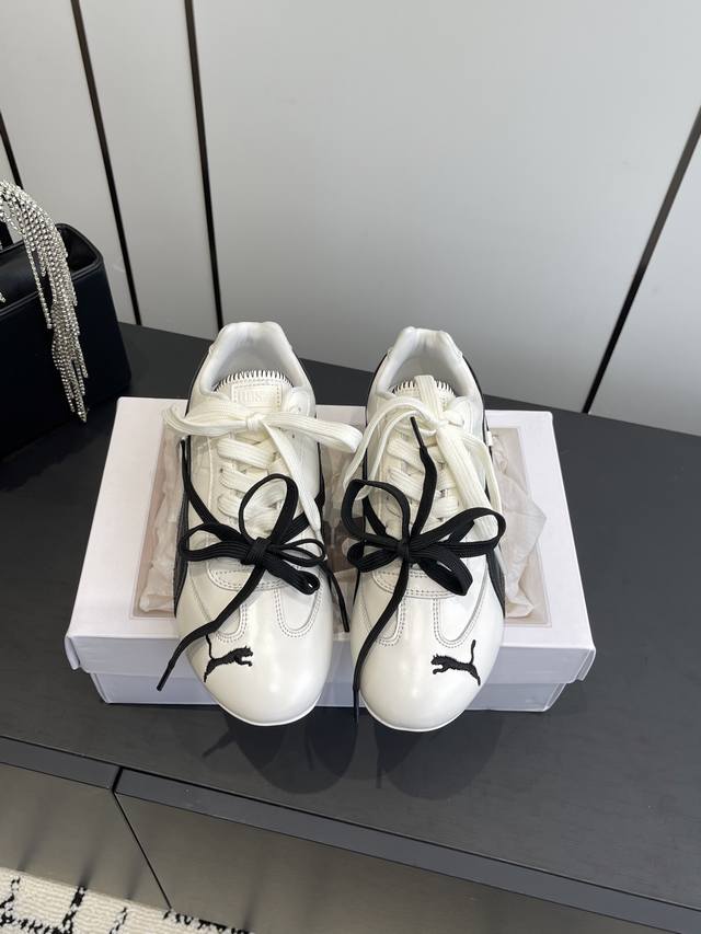 Rose X Puma Speedcat Collaboration Sneakers. Both colorways are crafted from pre Rose X Puma Speedcat Collaboration Sneakers. Both colorways are crafted from pre