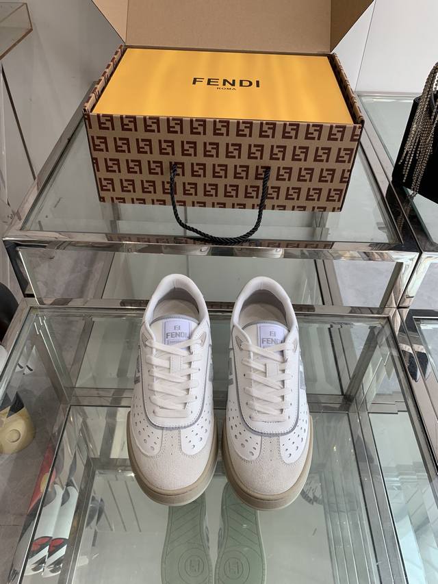 Fendi 2025 latest version skateboarding shoes, casual sports shoes, Fd Match upg