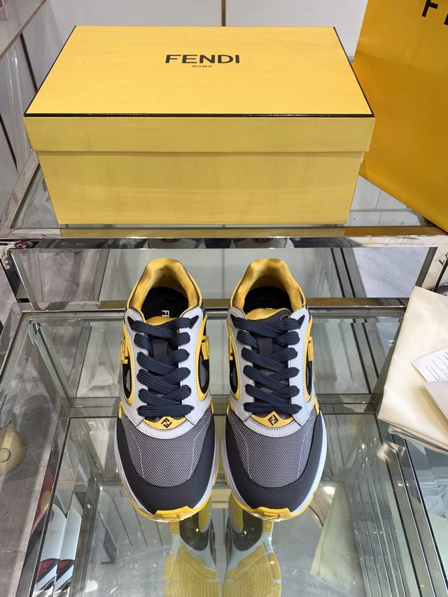 Fendi Forward 25Ss Spring/Summer New Arrival Sneakers, Couple Style. The upper i