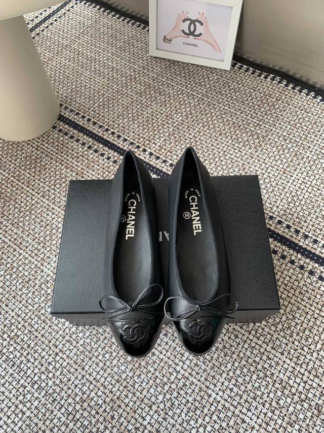 Chanel 2025 Early Spring New Arrival Bow Ballet Flats Completely original 1:1 re