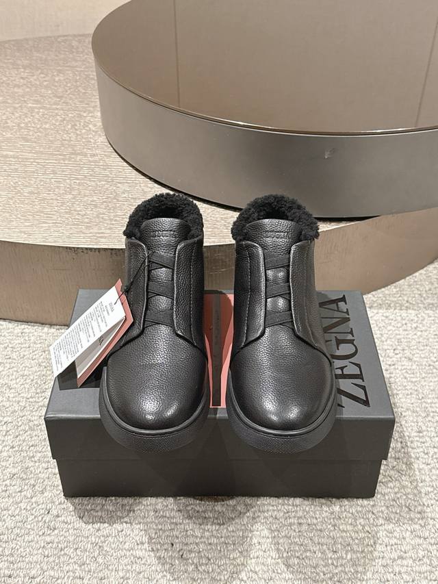 Factory direct. Wu Lei's celebrity style Zegna 25 Fall/Winter new high-top men's