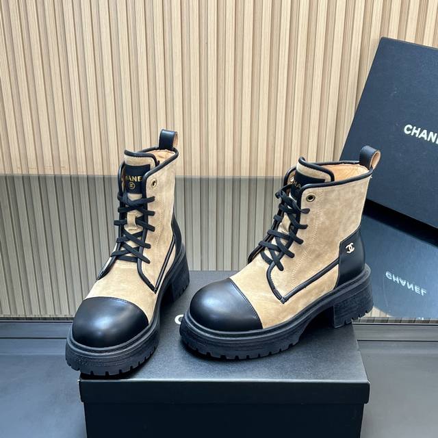 Top-tier version Chanel Fall/Winter new platform ankle boots, Martin boots, Chan
