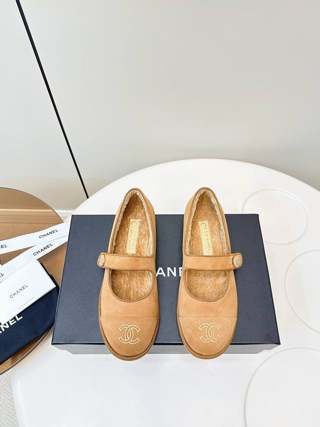 Chanel | Chanel Double C Embroidered Mary Jane Ballet Flats Retro Mary Jane styl