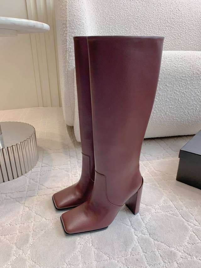 Ankle Boots & Long Boots Alaia New Square Toe High Heeled Boots, Comfortable and