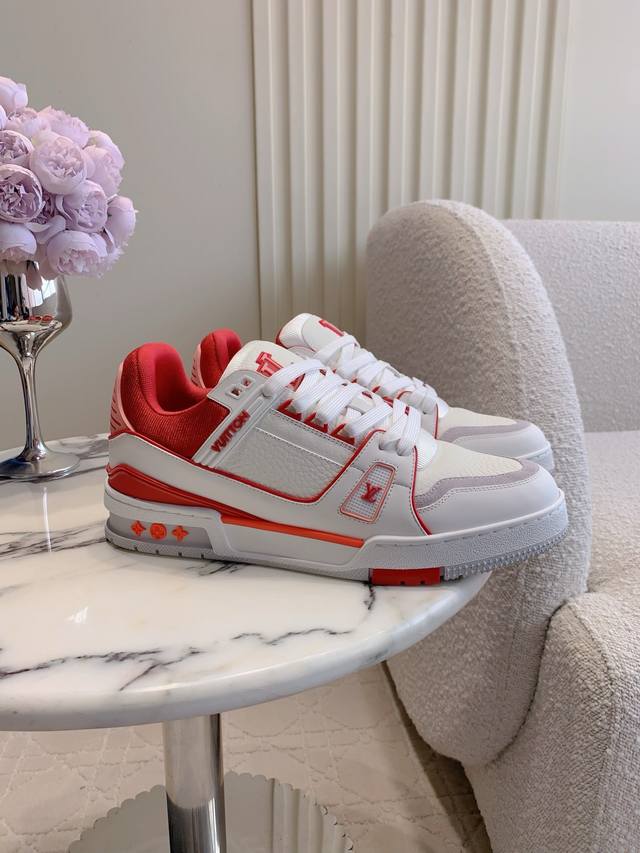 Factory Price P Unisex Louis Vuitto Trainer Series Sneakers, New Colorway, 1:1 R