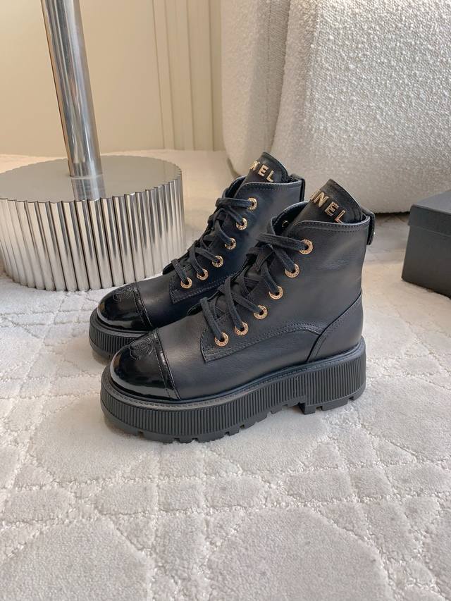 Factory Price P Chane* New Thick-Soled Ankle Boots Classic and Versatile Series