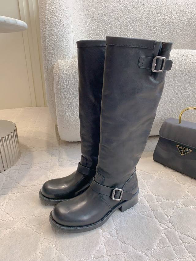 Factory Price P Prad* New platform boots that make your legs look super long, st